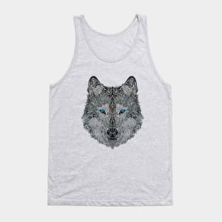 Blue Eyed Wolf Tank Top